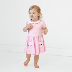 Bunny Pocket Collar Skater Dress with Bloomer