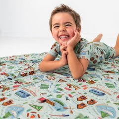 Green Camp Sleepies Large Cloud Blanket®