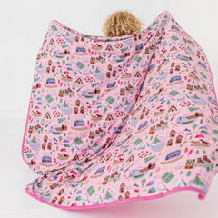 Pink Camp Sleepies Large Cloud Blanket®