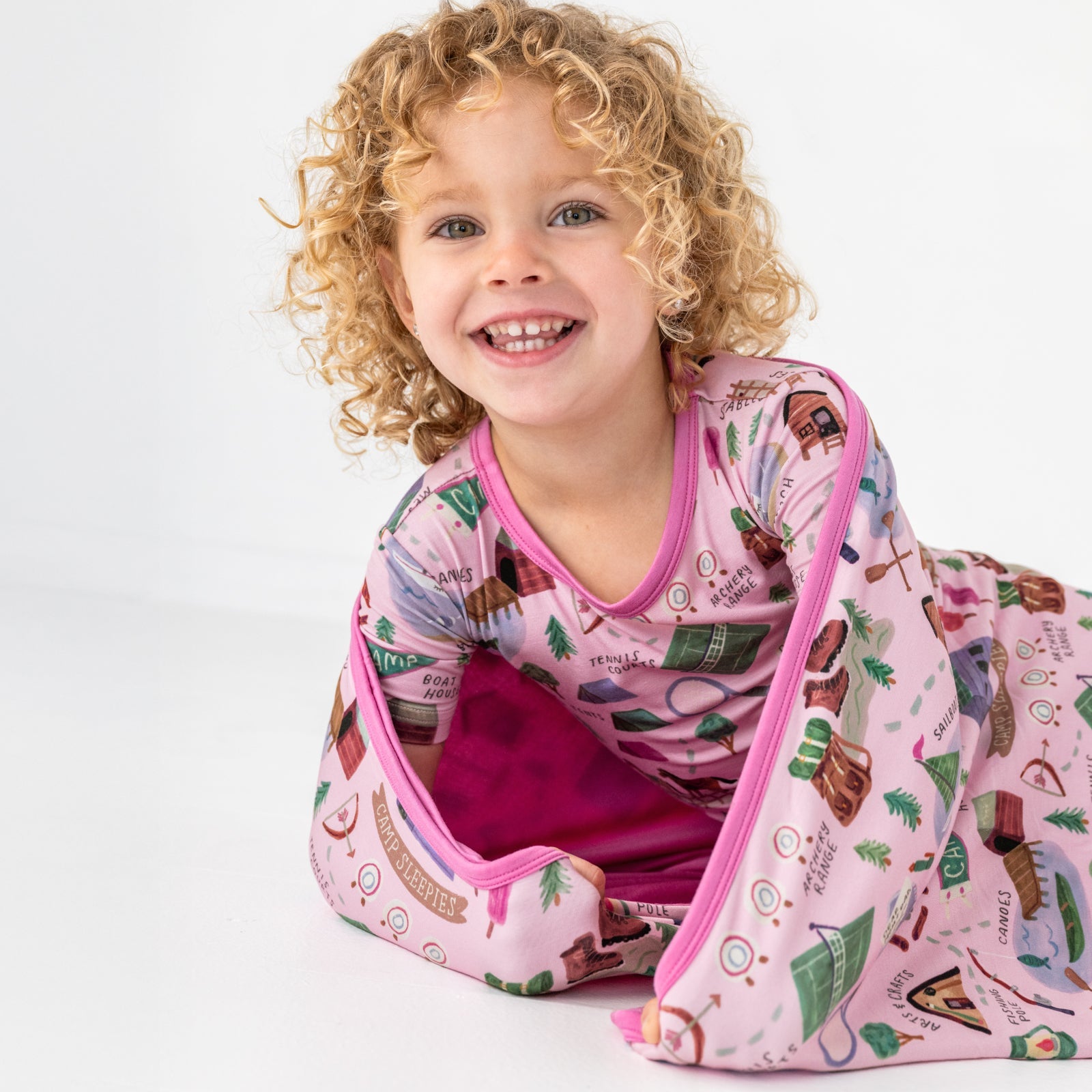 Pink Camp Sleepies Large Cloud Blanket®