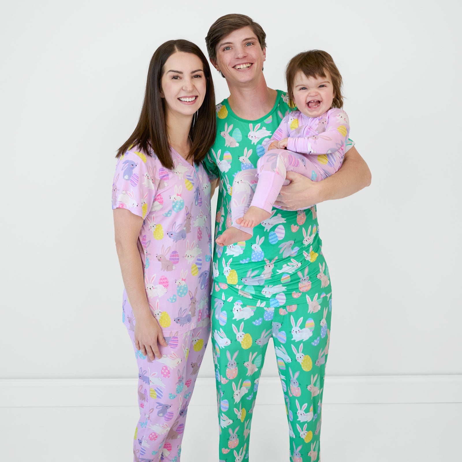 Lavender Hoppy Days Women's Short Sleeve Pajama Top