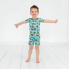 Golden State Two-Piece Short Sleeve & Shorts Pajama Set