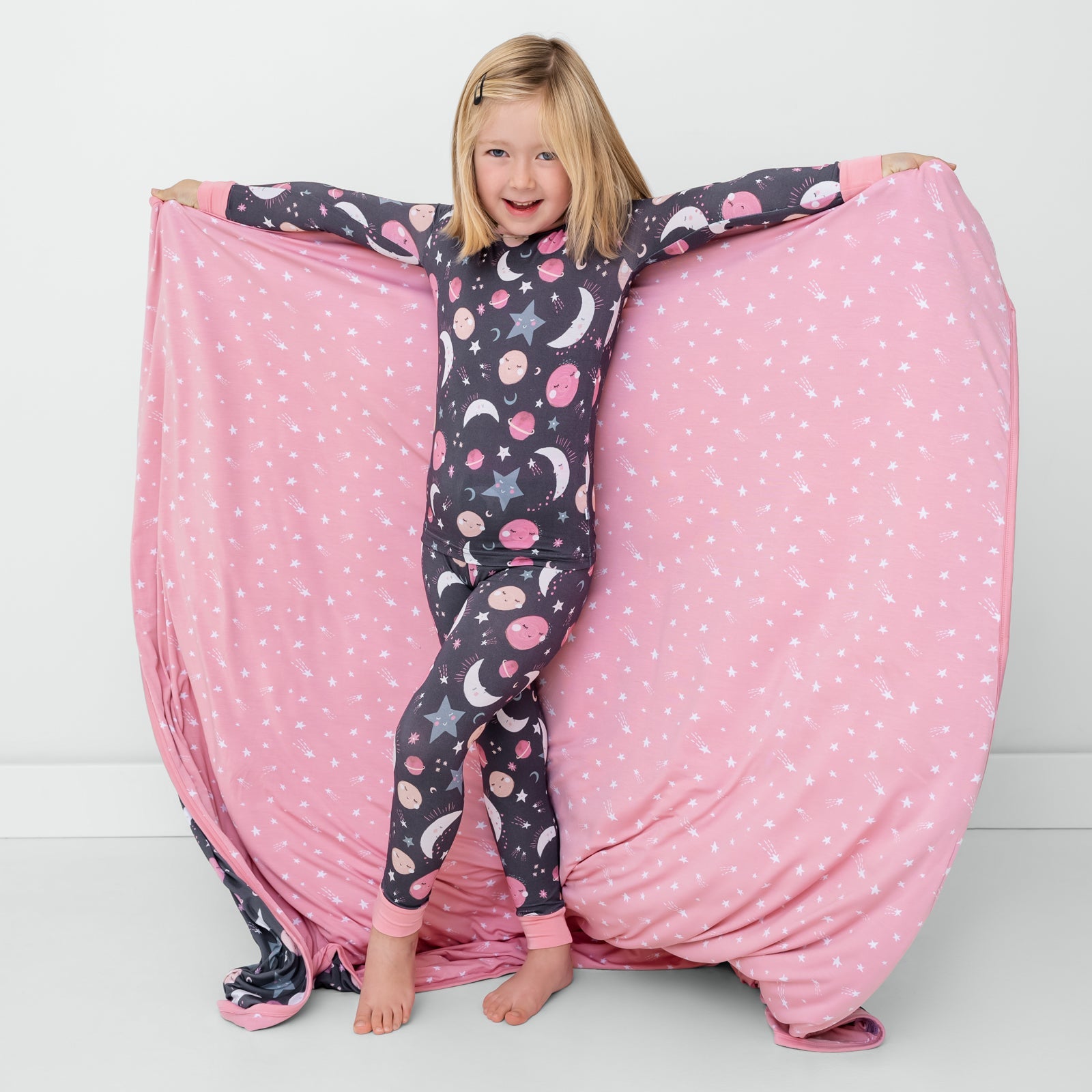 Pink To the Moon & Back Large Cloud Blanket®