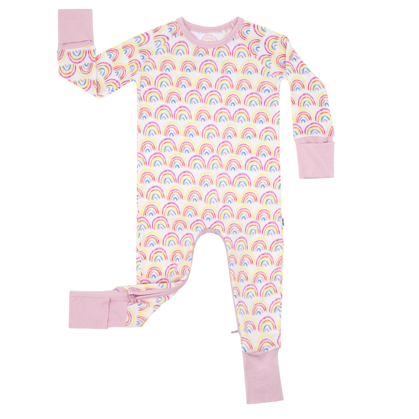 Pastel Rainbows Crescent Zippy
