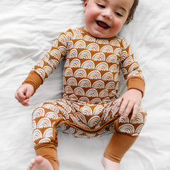 Rust Rainbows Crescent Zippy