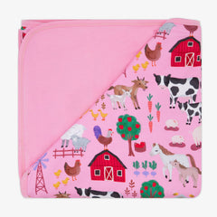 Pink Farm Fam Large Cloud Blanket¨