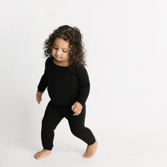 Black Two-Piece Pajama Set