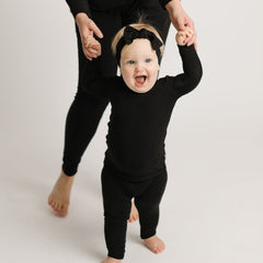 Black Two-Piece Pajama Set