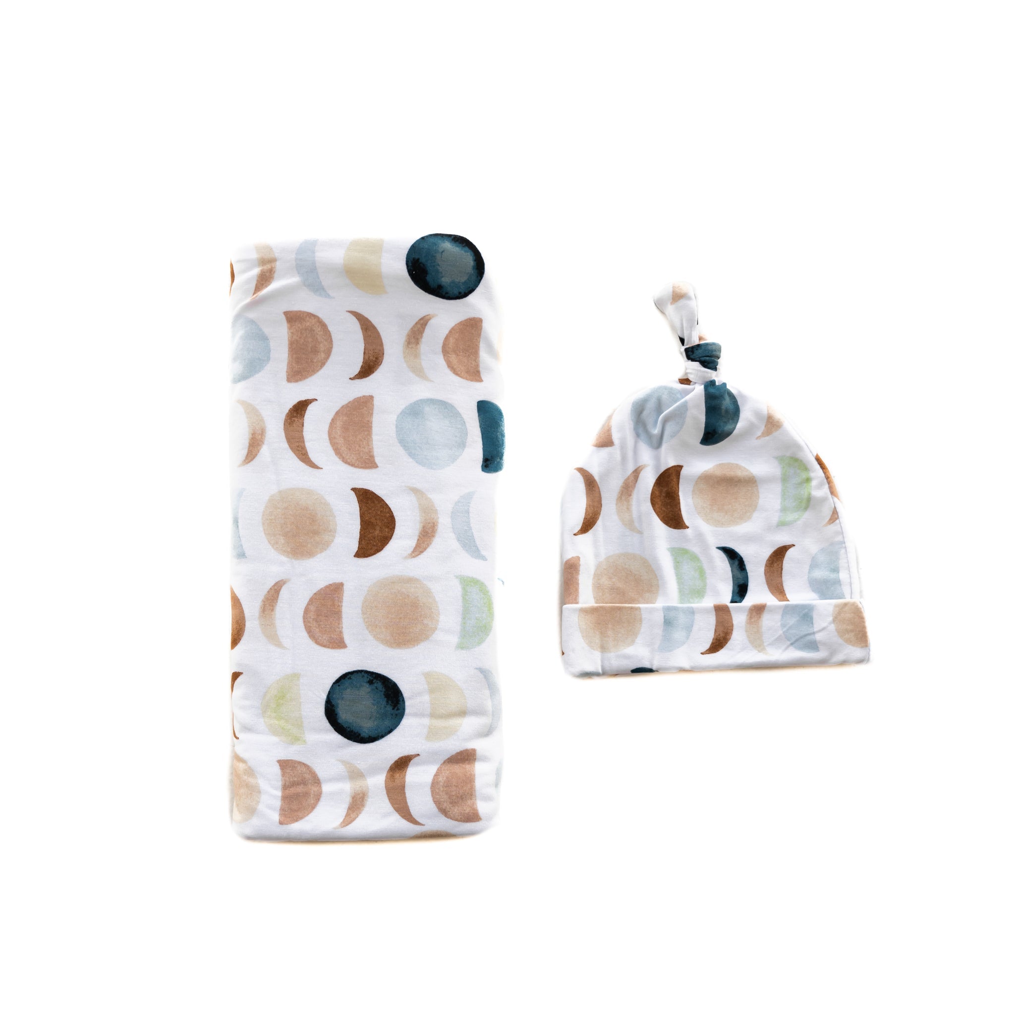 Luna Neutral Swaddle & Hat Set