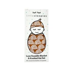 Rust Rainbows Swaddle & Hat Set