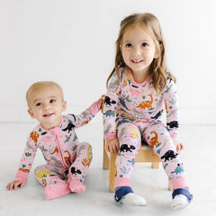 Pink Jurassic Jungle Zippy